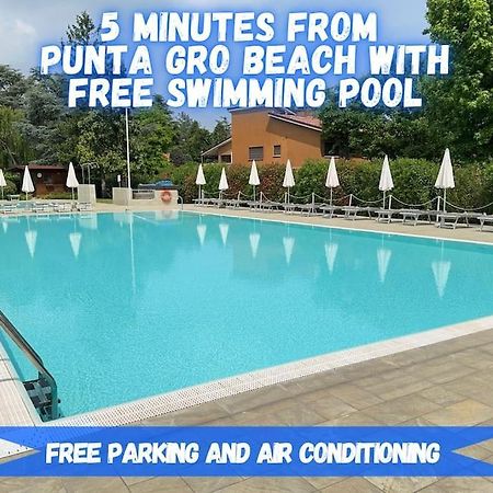 5' From Punta Gro Beach With Free Swimming Pool Sirmione Bagian luar foto